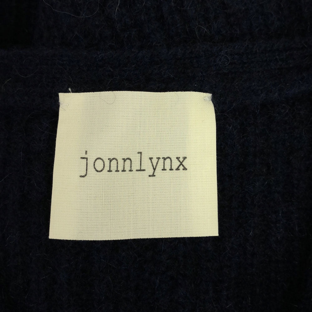 jonnlynx ジョンリンクス ウール 長袖 膝丈ワンピース M ネイビー レディース