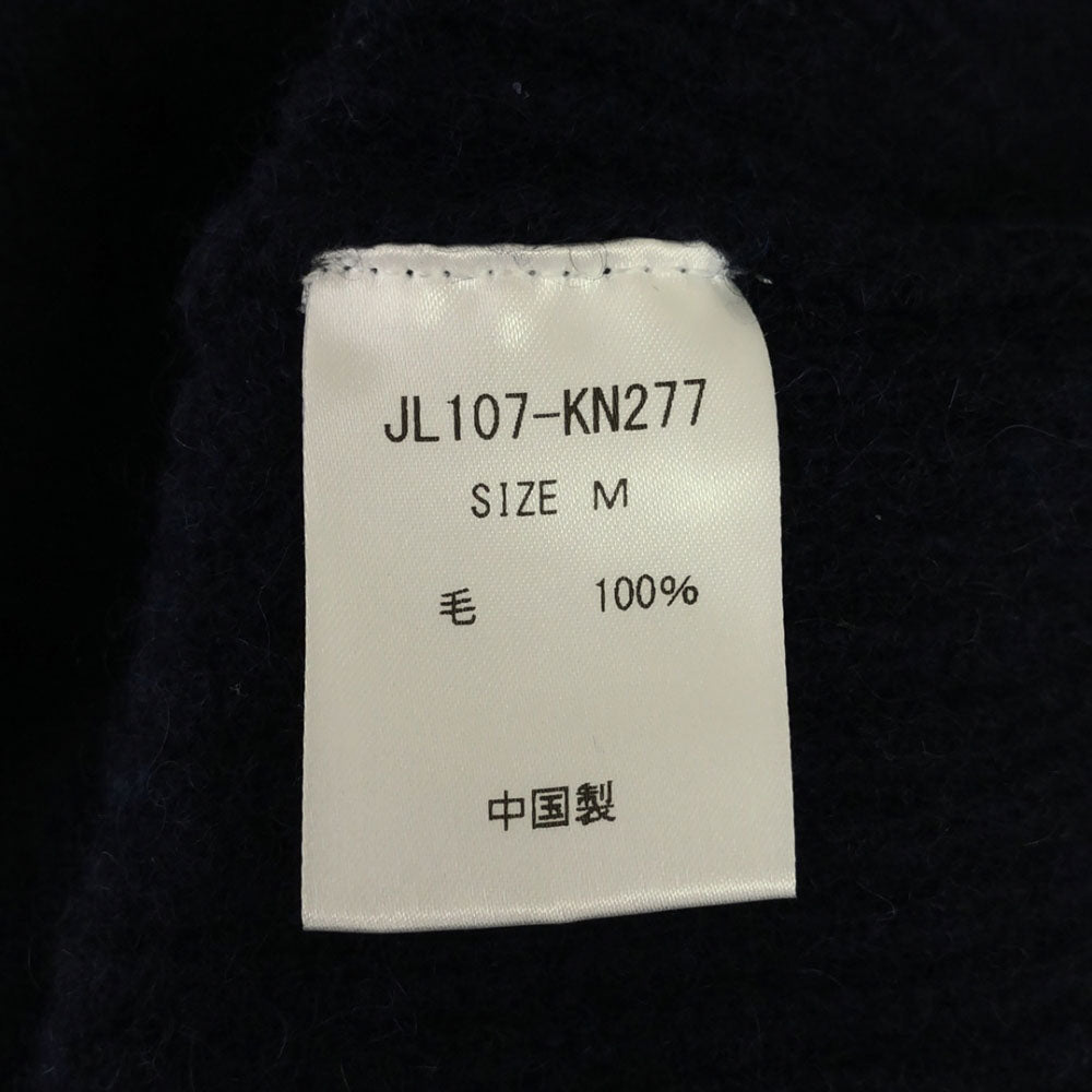 jonnlynx ジョンリンクス ウール 長袖 膝丈ワンピース M ネイビー レディース