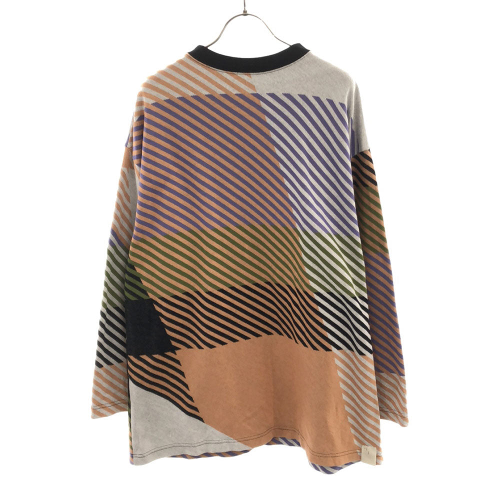 エヌハリウッド 日本製 総柄 長袖 Tシャツ 38 N.HOOLYWOOD ロンT メンズ