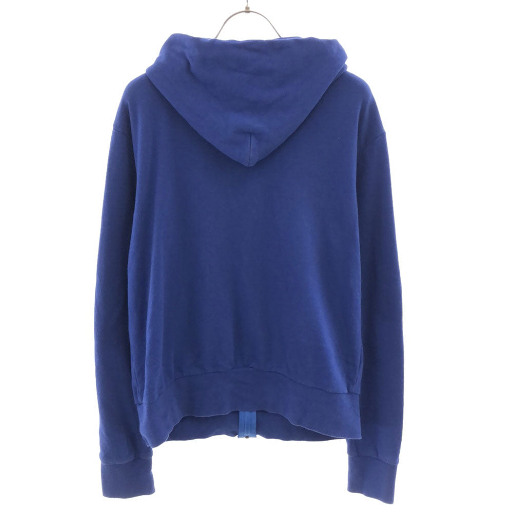 MAISON KITSUNE メゾンキツネ KITSUNE TEE 日本製 プリント 長袖 スウェット ジップパーカー M ブルー メンズ