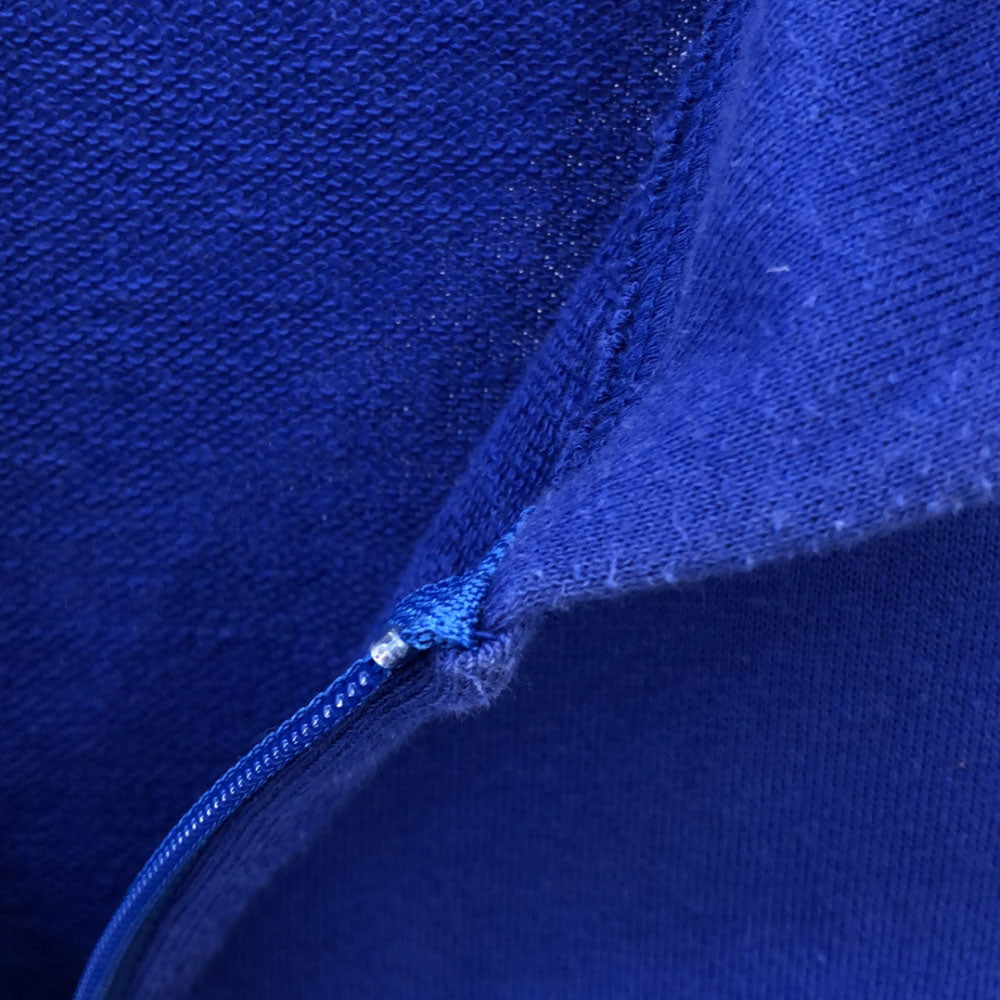 MAISON KITSUNE メゾンキツネ KITSUNE TEE 日本製 プリント 長袖 スウェット ジップパーカー M ブルー メンズ