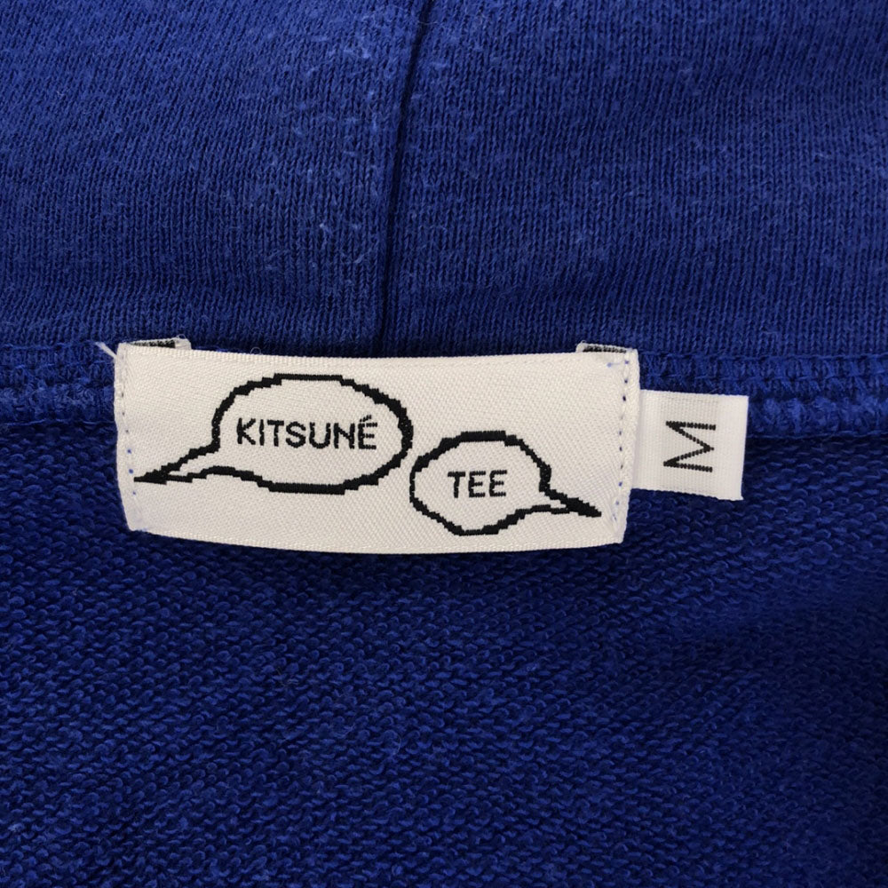MAISON KITSUNE メゾンキツネ KITSUNE TEE 日本製 プリント 長袖 スウェット ジップパーカー M ブルー メンズ
