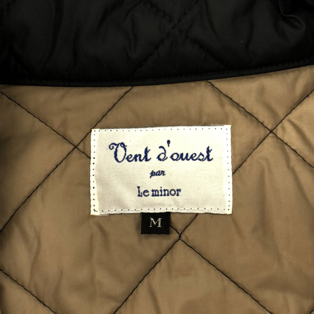 ヴァンドウェスト パー ルミノア 日本製 長袖 キルティングジャケット M ブラック レディース