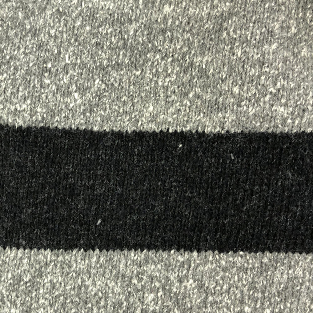 patagonia パタゴニア 50645 ボーダー柄 Vネック ロイスリー ポンチョ M/L グレー×ブラック アウトドア レディース