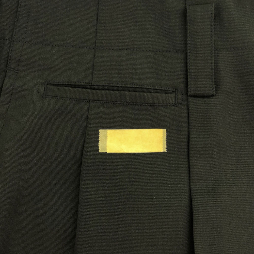 Loro Piana ロロピアーナ 刺繍 ツータック ウールパンツ グリーン系 メンズ