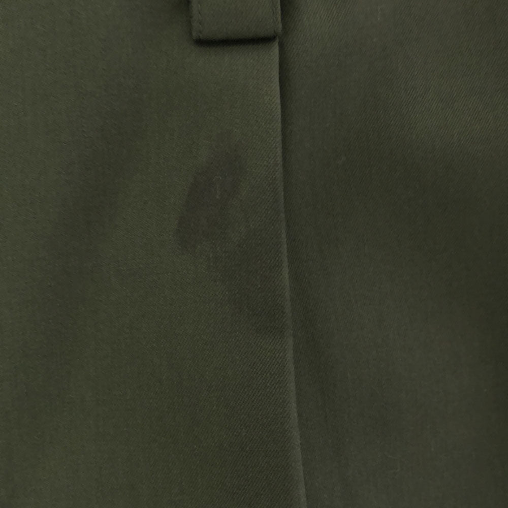 Loro Piana ロロピアーナ 刺繍 ツータック ウールパンツ グリーン系 メンズ