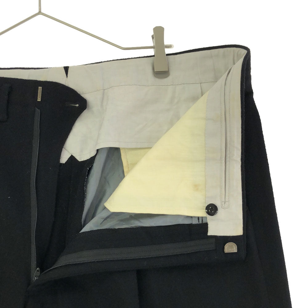 emanuel ungaro エマニュエルウンガロ ツータック スラックスパンツ ブラック メンズ