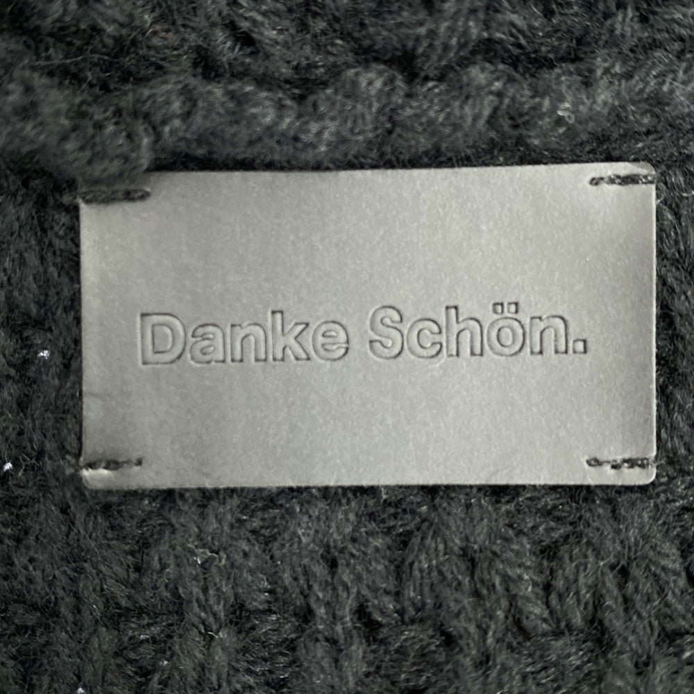 Danke Schon ダンケシェーン ウールブレンド 長袖 ニットカーディガン F ブラック レディース