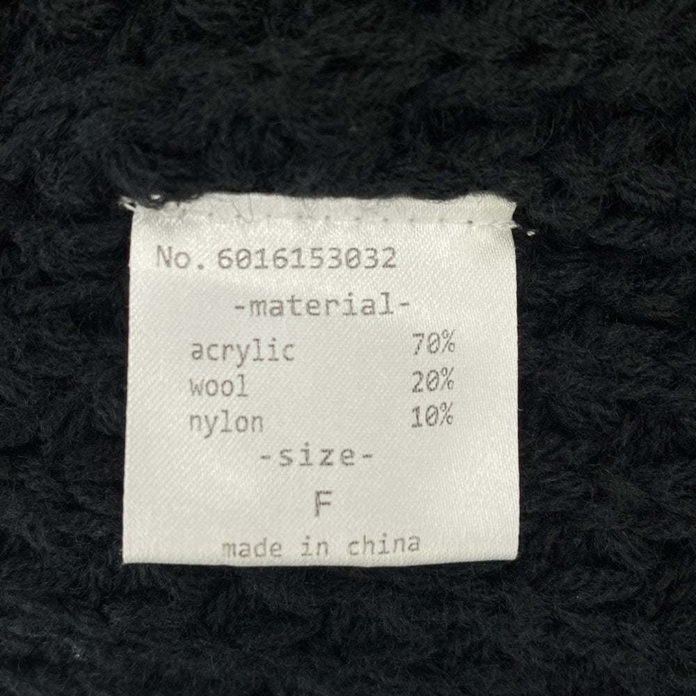 Danke Schon ダンケシェーン ウールブレンド 長袖 ニットカーディガン F ブラック レディース