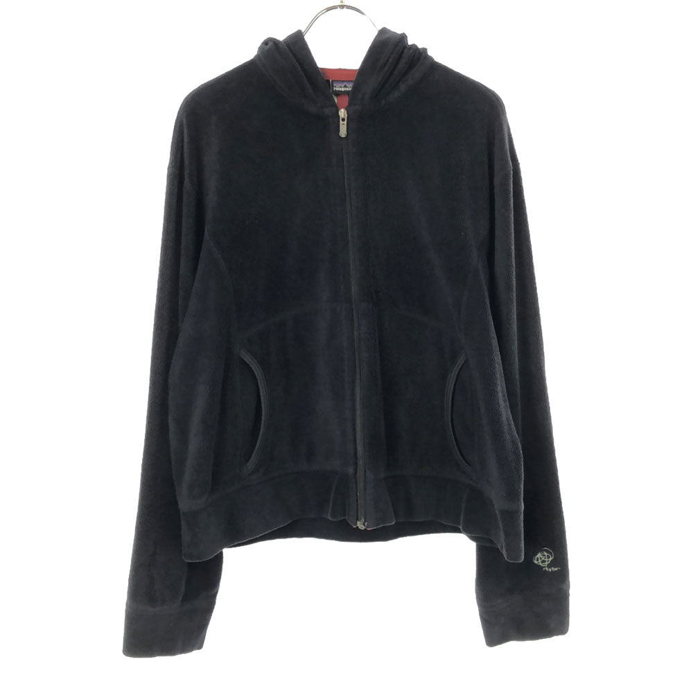 patagonia パタゴニア フリースジャケット L ブラック アウトドア ジップパーカー レディース