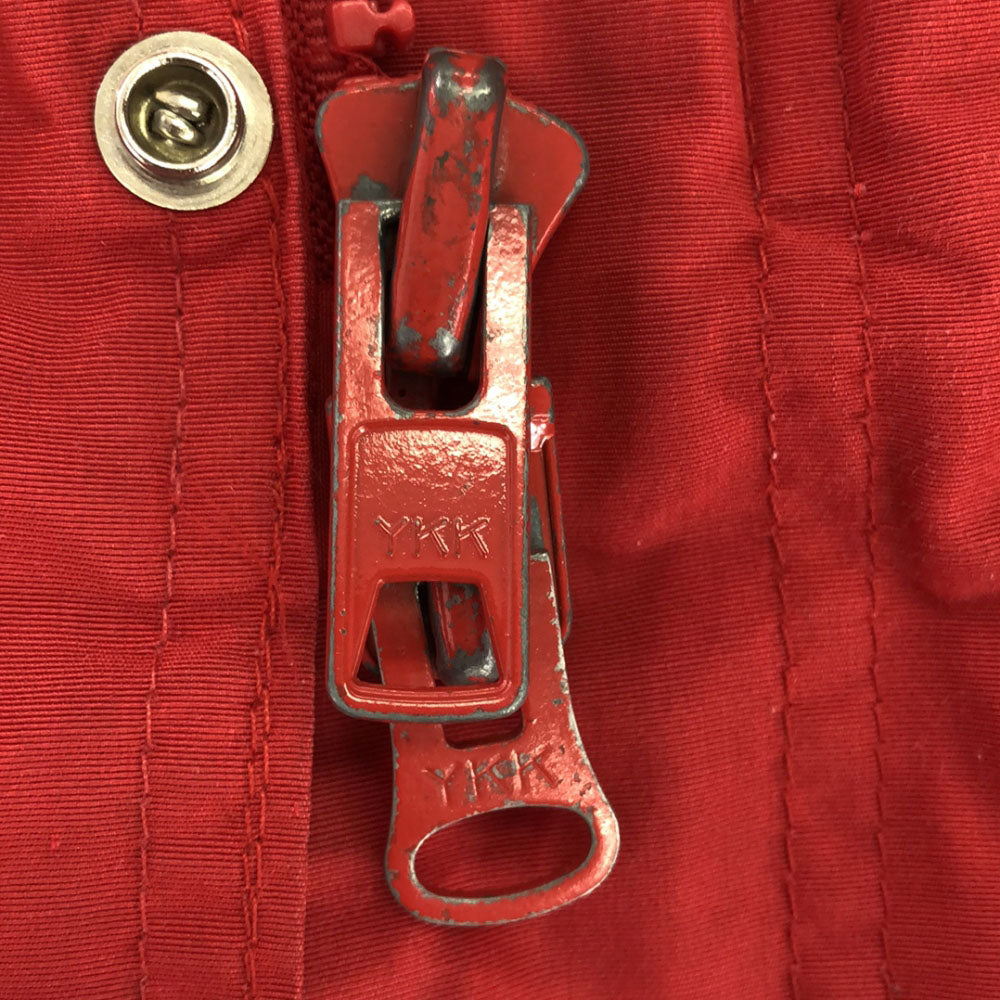 WOOLRICH ウールリッチ 80s USA製 ヴィンテージ 紺タグ フーディー ジャケット レッド 裏チェック柄 レディース