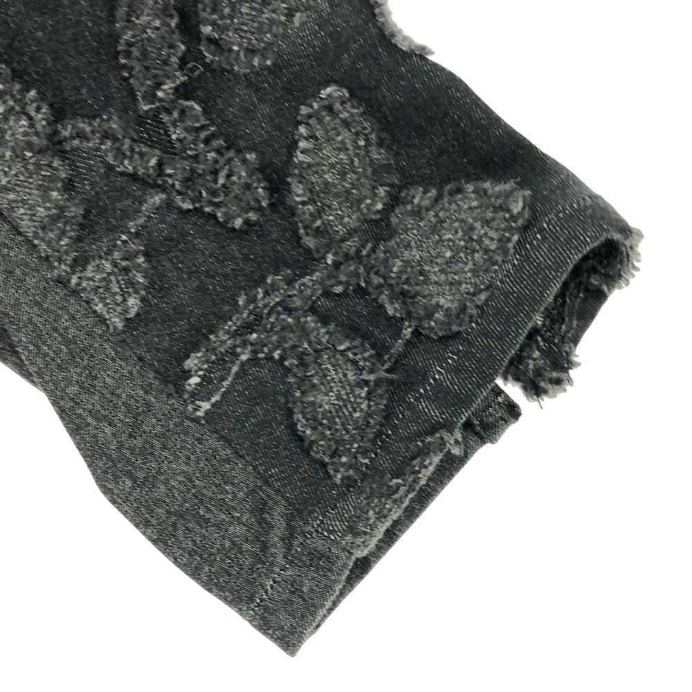 ケイコ キシ 日本製 総柄 デニムジャケット 1 ブラック KEIKO KISHI レディース