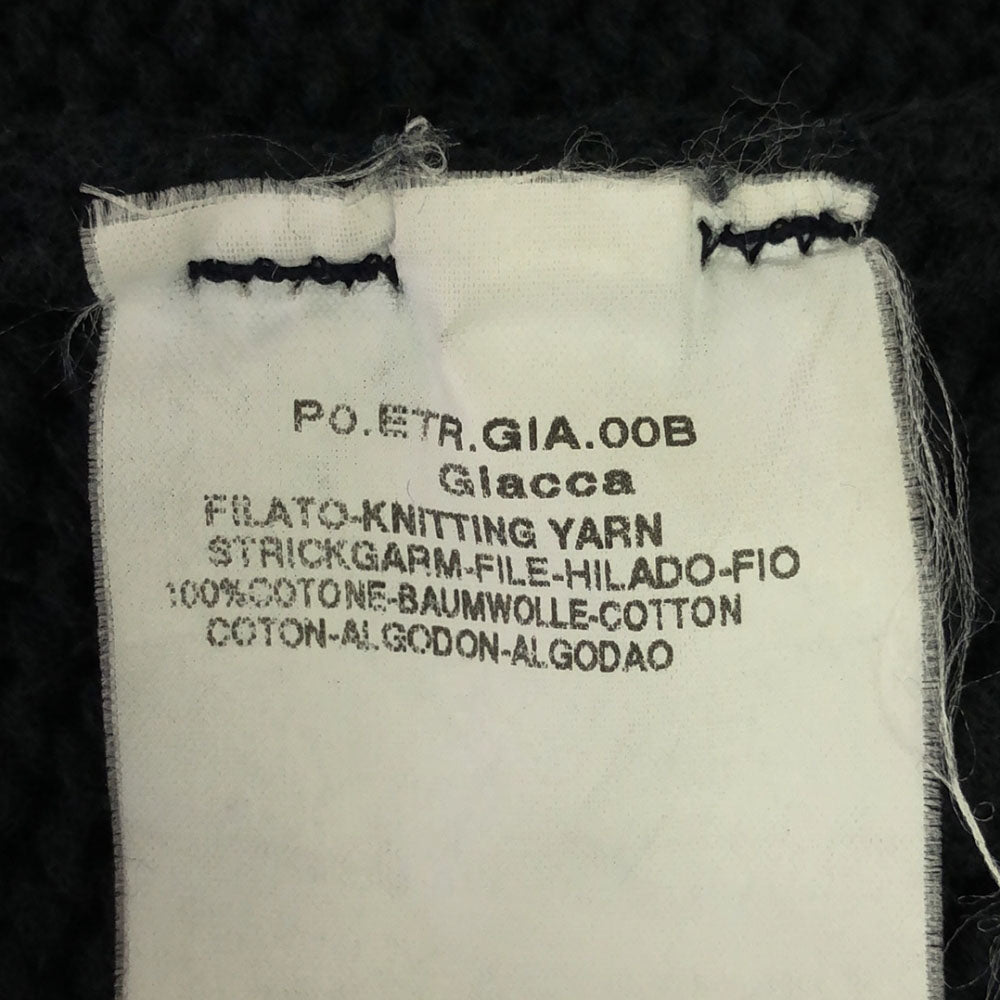 MAX&CO マックスアンドコー イタリア製 長袖 コットン ニットジャケット S ネイビー メンズ