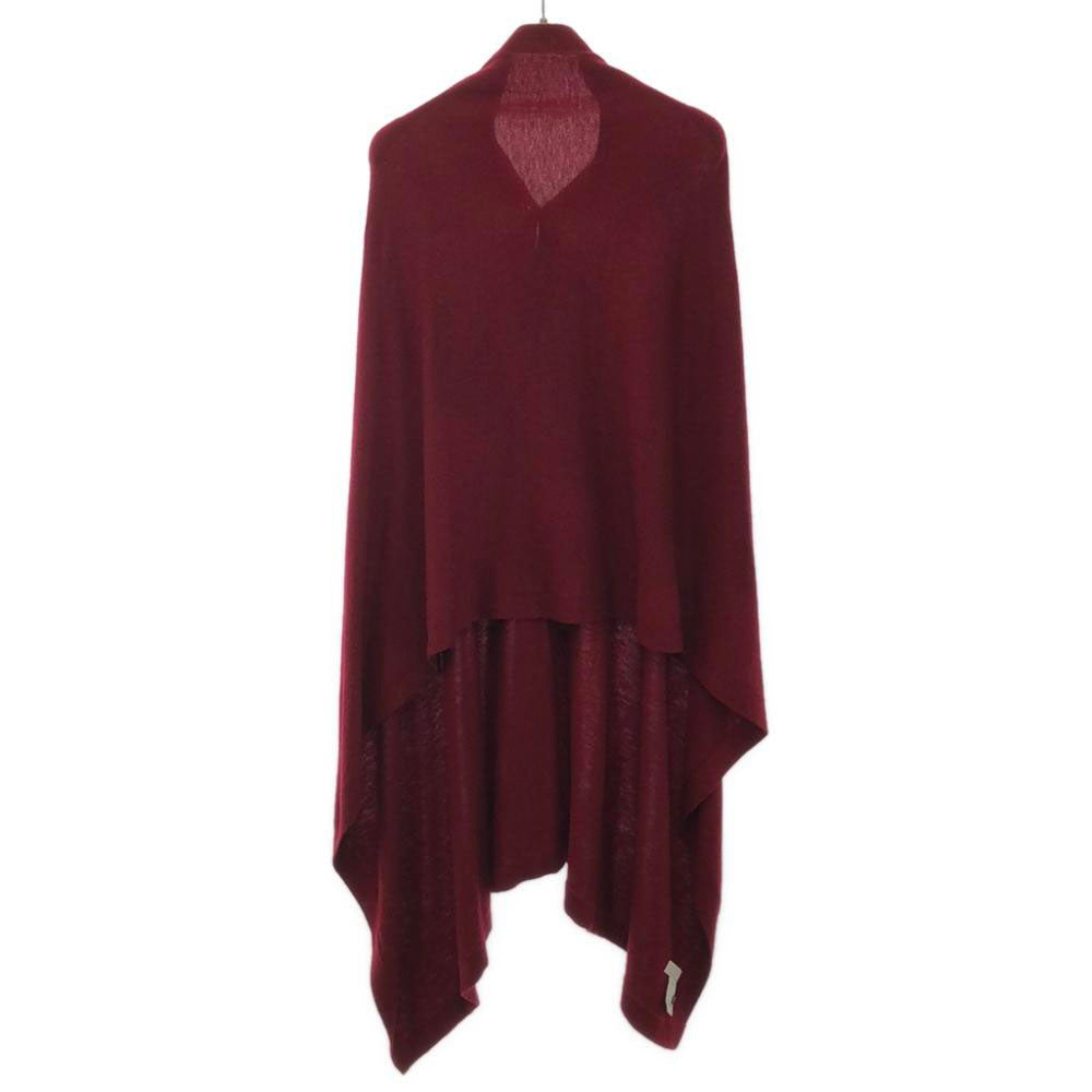 crepuscule クレプスキュール ウール 長袖 ストール ニットカーディガン F レッド レディース