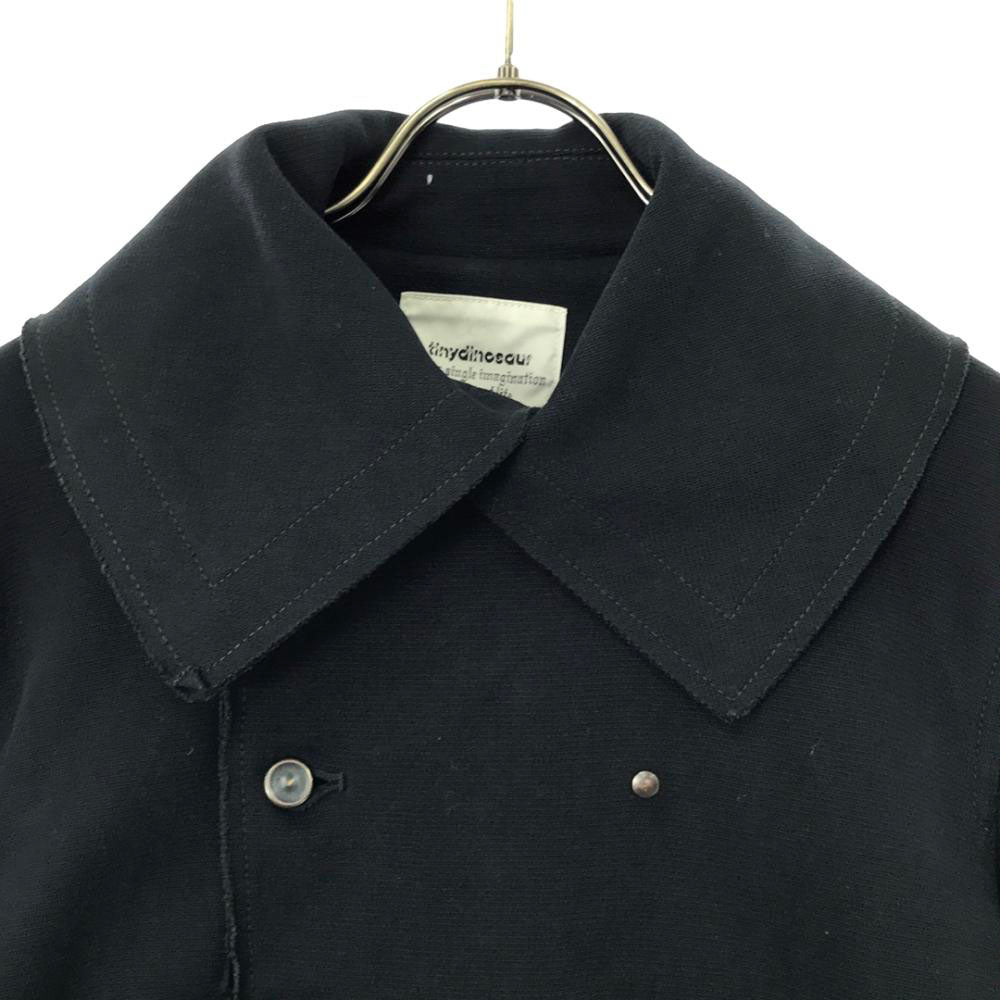 タイニーダイナソー 日本製 ダブルボタン コットンジャケット 40 ネイビー系 レディース