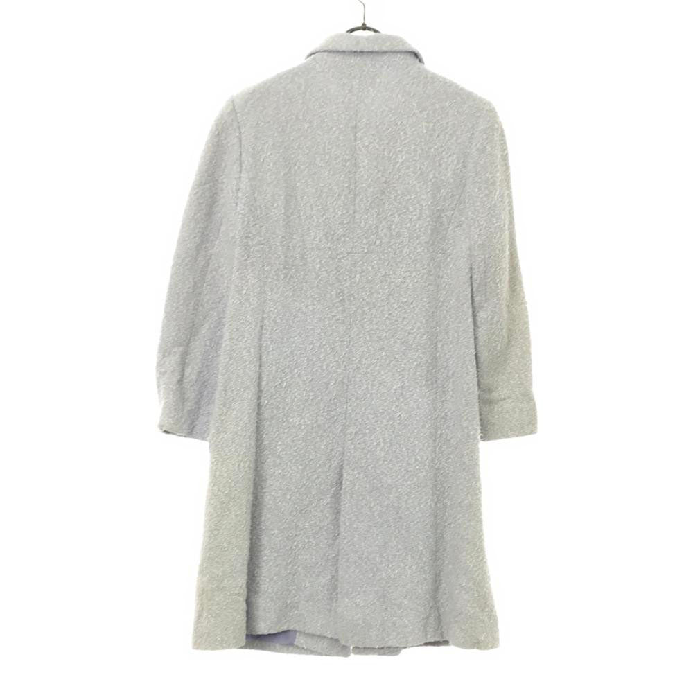 BALENCIAGA バレンシアガ 90s 日本製 オールド ステンカラーコート 38 ライトブルー レディース