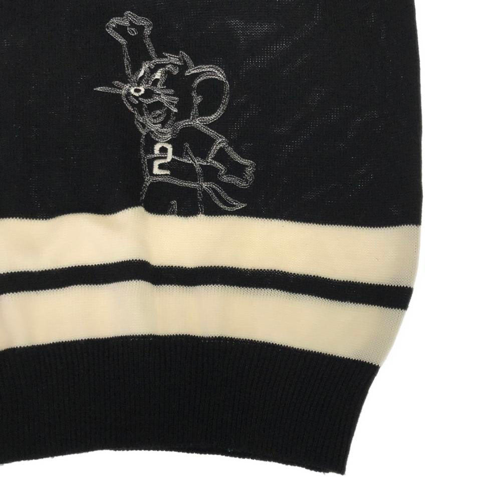 Jean charles de Castelbajac ジャンシャルルドカステルバジャック イタリア製 トムとジェリー 長袖 コットン ニット ブラック セーター メンズ
