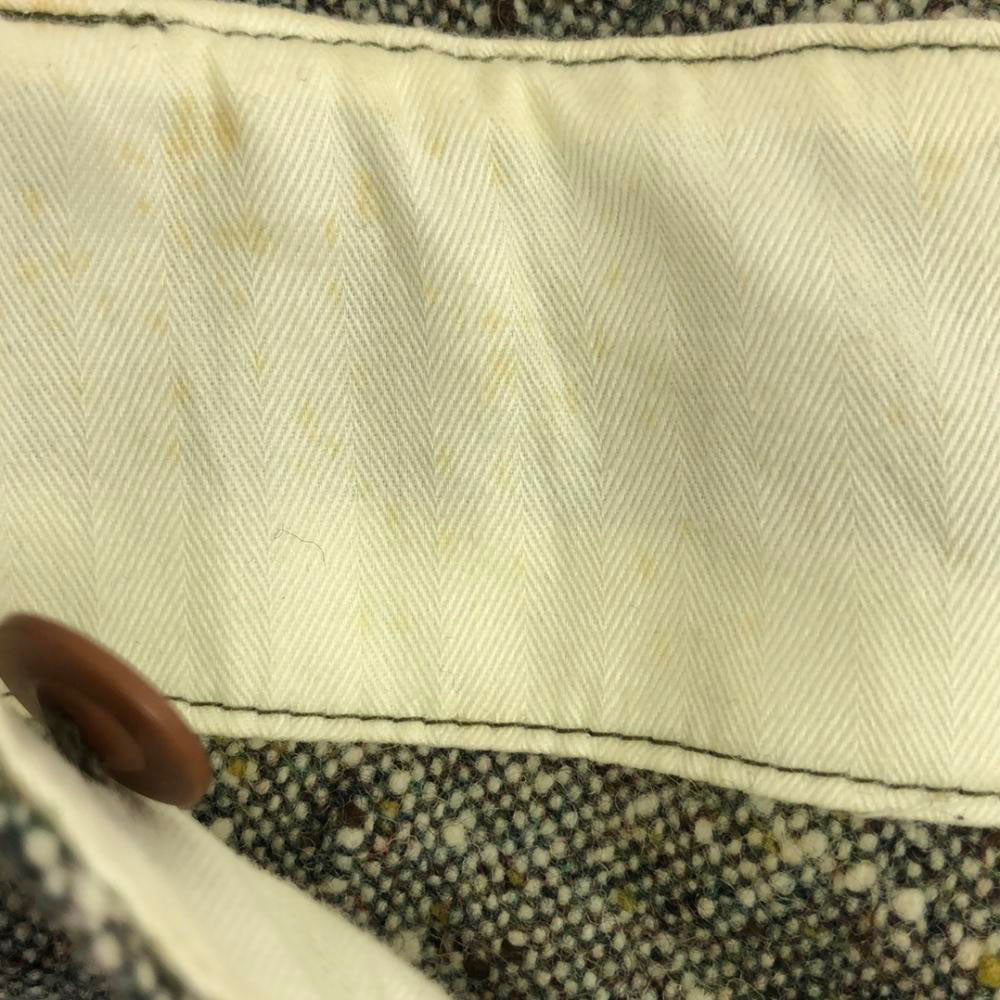 BEAMS BOY ビームスボーイ 日本製 ウールブレンド ネップ パンツスーツ 上下 セットアップ boy グリーン系 レディース