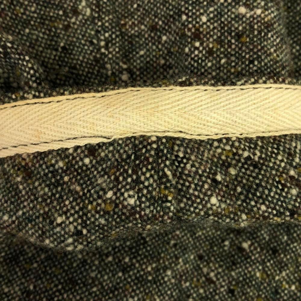 BEAMS BOY ビームスボーイ 日本製 ウールブレンド ネップ パンツスーツ 上下 セットアップ boy グリーン系 レディース