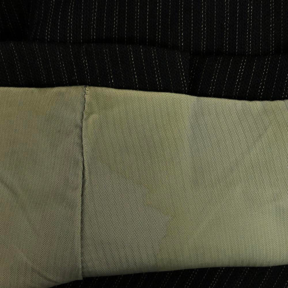 Durban ダーバン ウールブレンド ストライプ スーツ 上下 セットアップ チャコールグレー メンズ