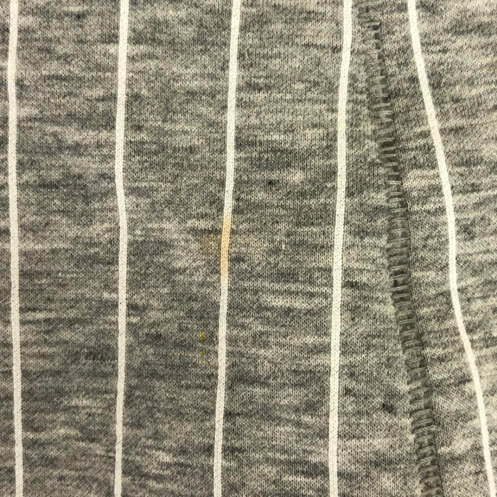 MACKINTOSH LONDON マッキントッシュロンドン 三陽商会 ストライプ スカートスーツ 上下 セットアップ 38 ライトグレー バックジップ レディース