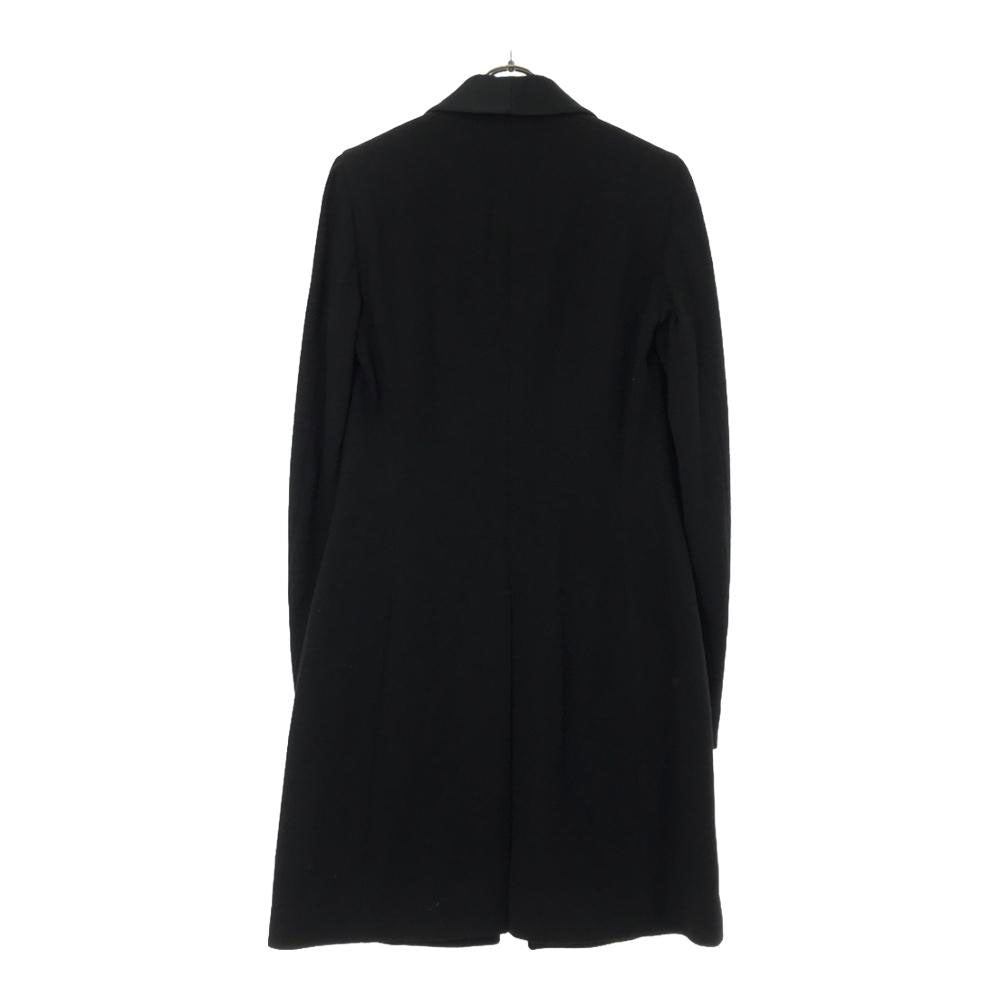 未使用 LARDINI ラルディーニ イタリア製 ウールブレンド チェスターコート 36 ブラック ブートニエール付き タグ付き レディース