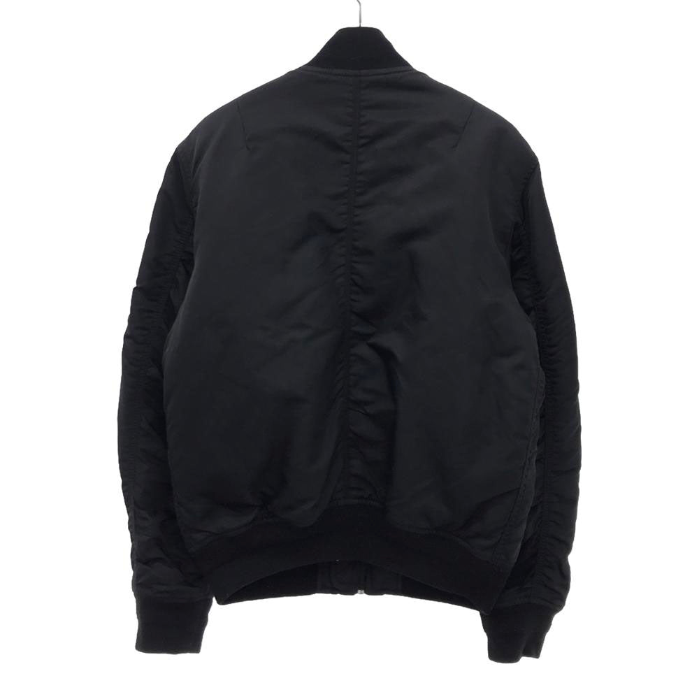 スパオ S-23 フライトジャケット S ブラック ミリタリー 中綿 ナイロン メンズ