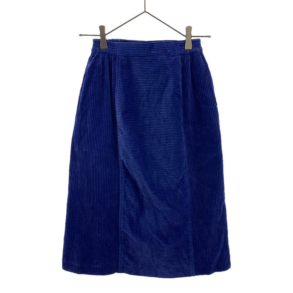 Christian Dior SPORTS クリスチャンディオールスポーツ 80s コーデュロイ ミディスカート S ブルー系 オールド ヴィンテージ レディース