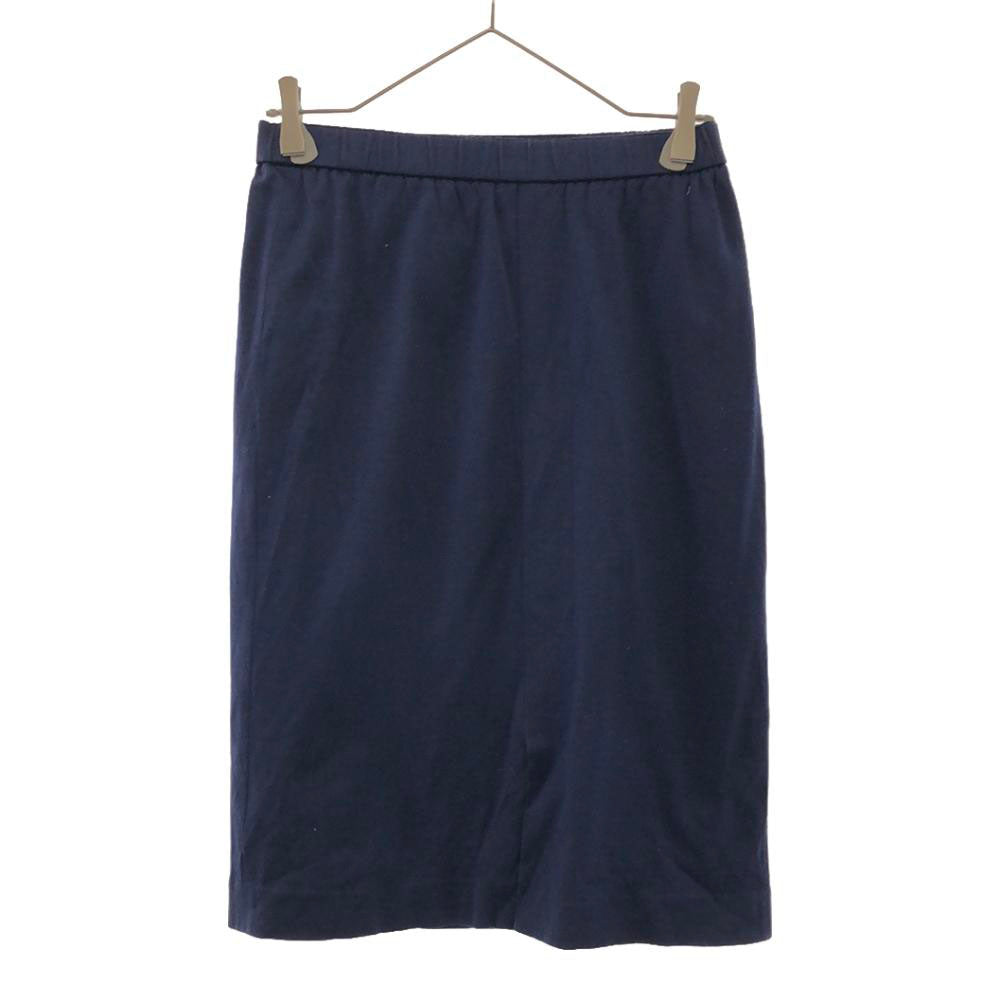 YVES SAINT LAURENT イヴサンローラン 90s ミディ丈 タイトスカート 9 ブルー オールド レディース