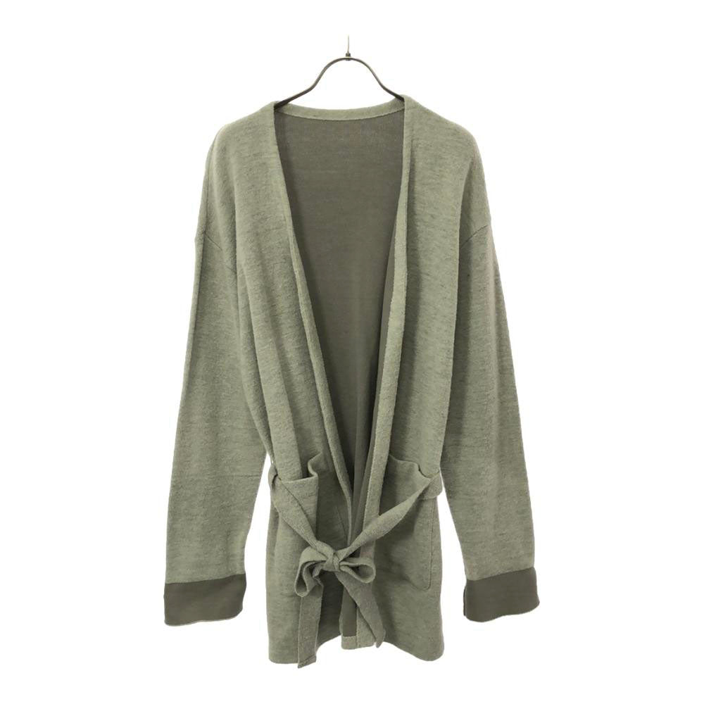 crepuscule クレプスキュール 日本製 長袖 ニット ガウン 1 グレー カーディガン レディース