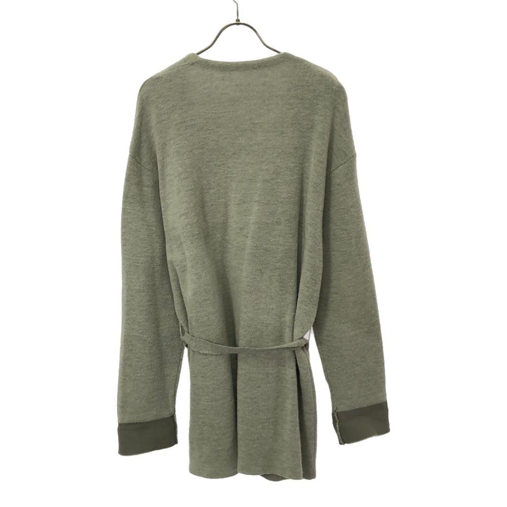 crepuscule クレプスキュール 日本製 長袖 ニット ガウン 1 グレー カーディガン レディース