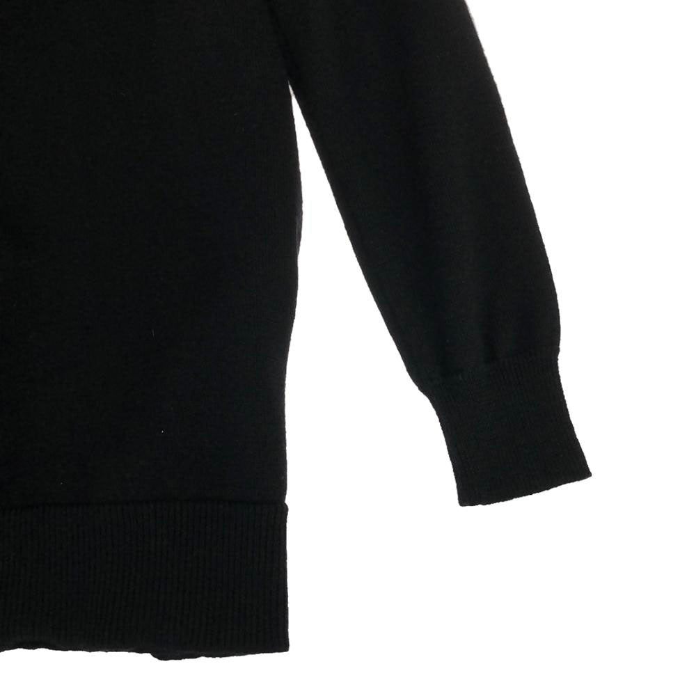 STUSSY ステューシー ウール 長袖 Vネック ニットカーディガン S ブラック レディース