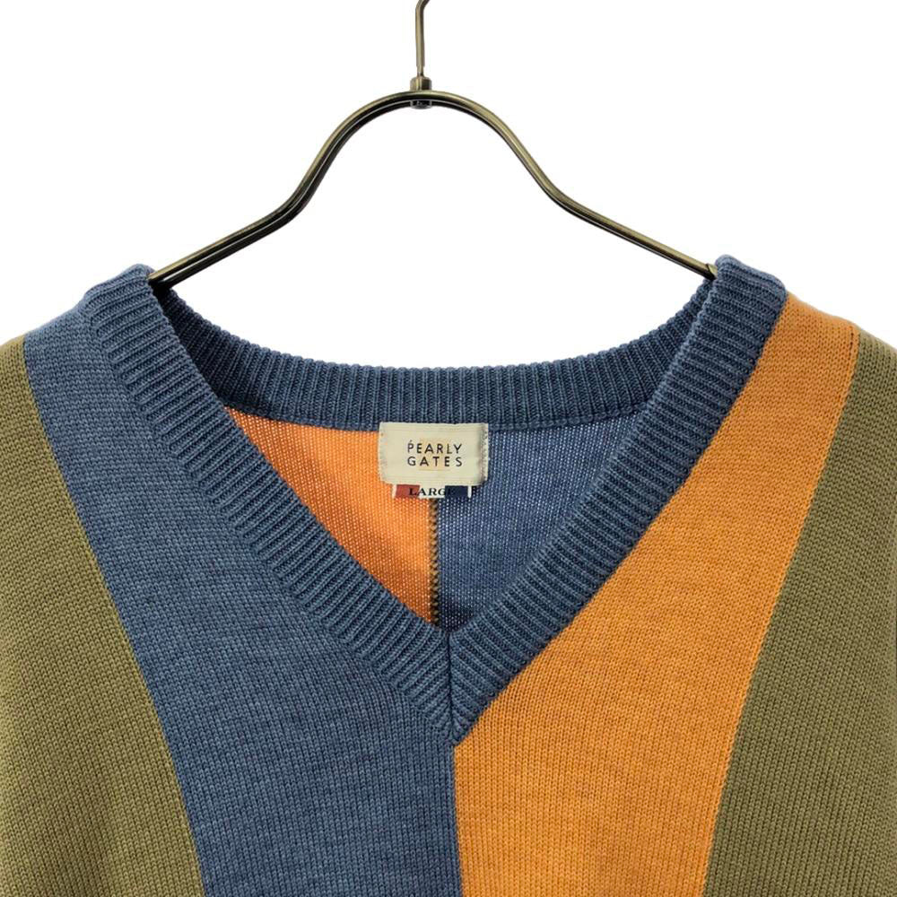 PEARLY GATES パーリーゲイツ 90s 日本製 ウール オールド ゴルフ 長袖 セーター L ニット メンズ