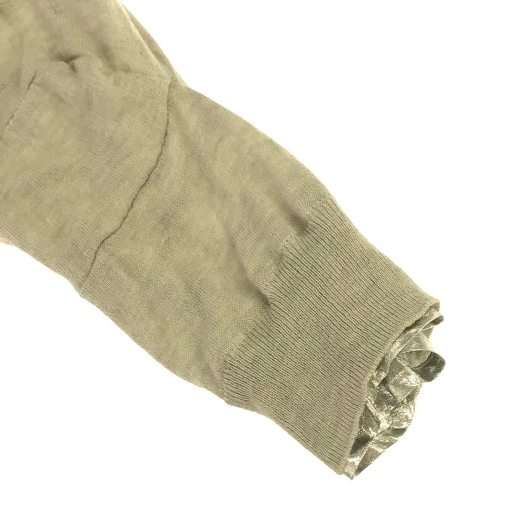 Sacai サカイ 日本製 13-01789 長袖 フェイクレイヤード Vネック セーター 2 ライトグレー ニット レディース