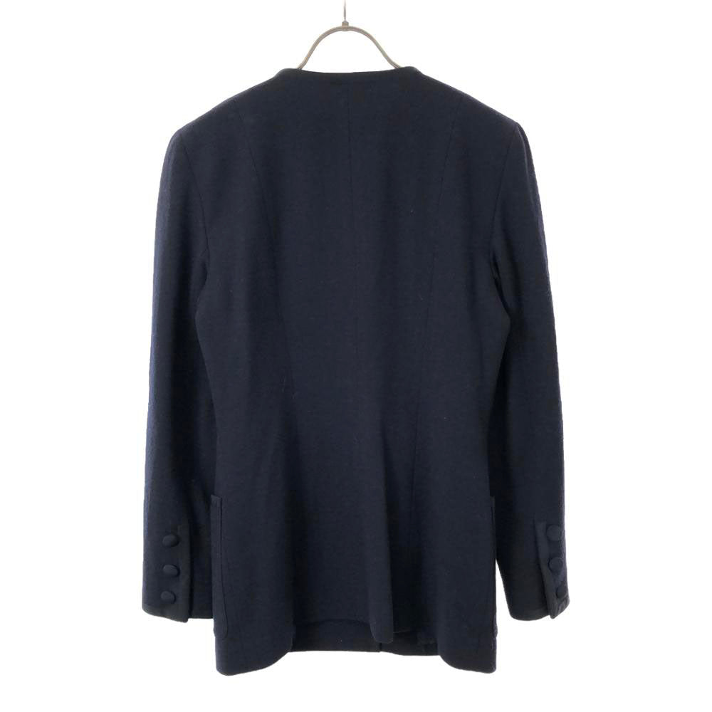 FOXEY BOUTIQUE フォクシー ブティック 日本製 ノーカラージャケット 38 ブラック レディース