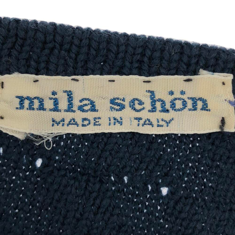 mila schon ミラショーン 80s 90s イタリア製 ウール オールド 長袖 セーター M ニット メンズ
