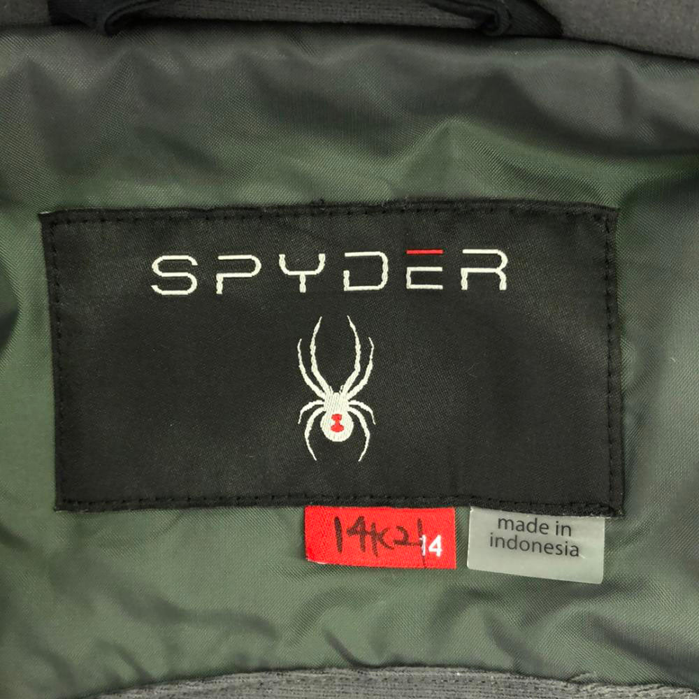 スパイダー ロゴプリント スノーボード ウェア 150 ブラック SPYDER スノーウェア スノボー キッズ