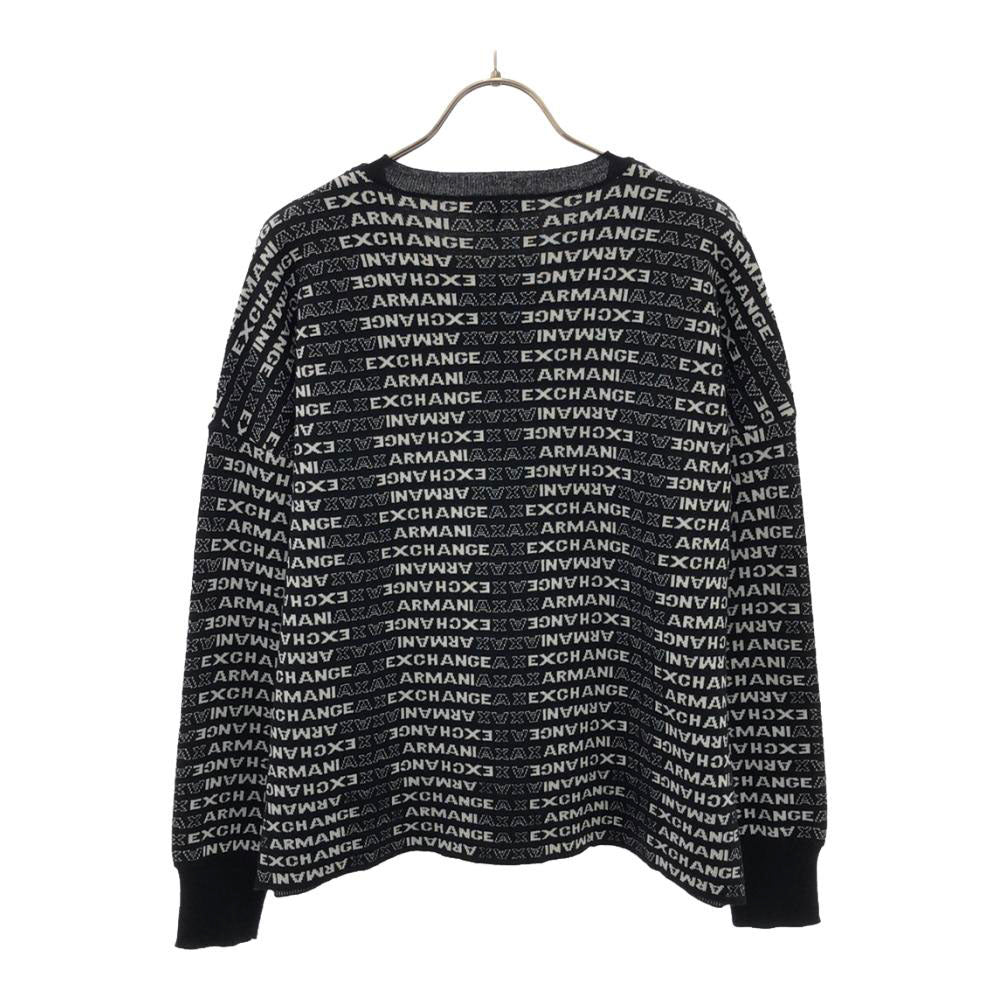 ARMANI EXCHANGE アルマーニエクスチェンジ ロゴ 長袖 セーター XS ブラック ニット レディース