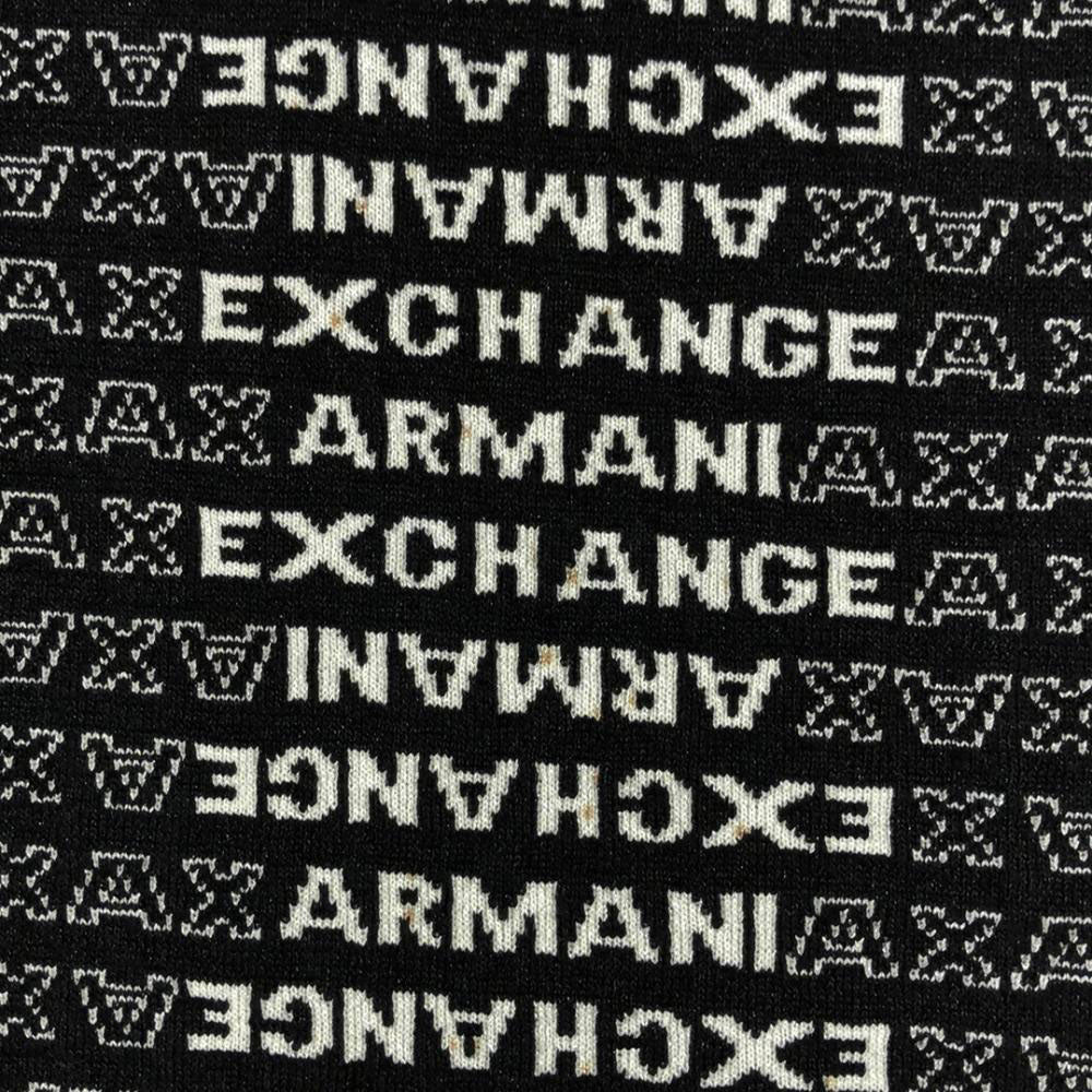 ARMANI EXCHANGE アルマーニエクスチェンジ ロゴ 長袖 セーター XS ブラック ニット レディース