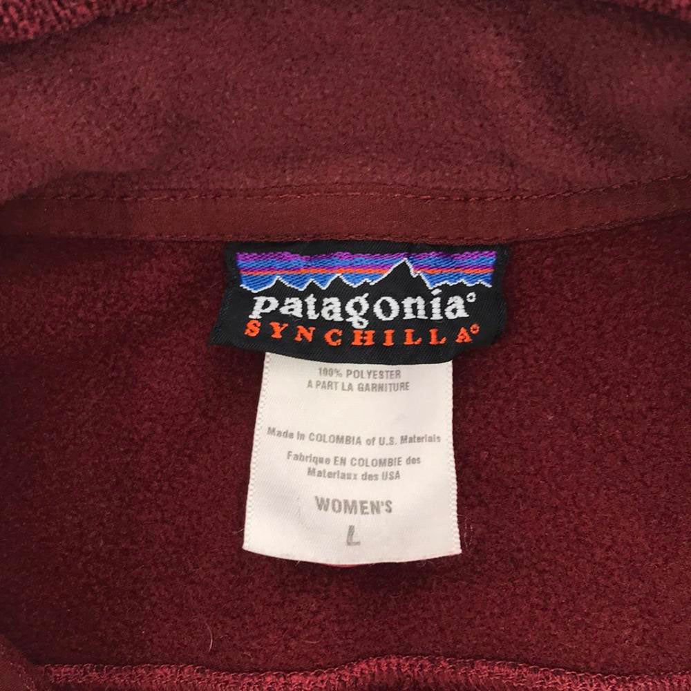 patagonia パタゴニア 25342F5 ジップジャケット L レッド系 裏フリース アウトドア レディース