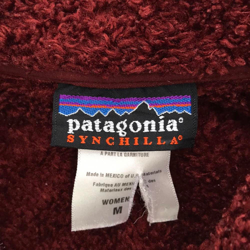 patagonia パタゴニア 長袖 ボア ジップパーカー M レッド系 アウトドア 25730F5 レディース