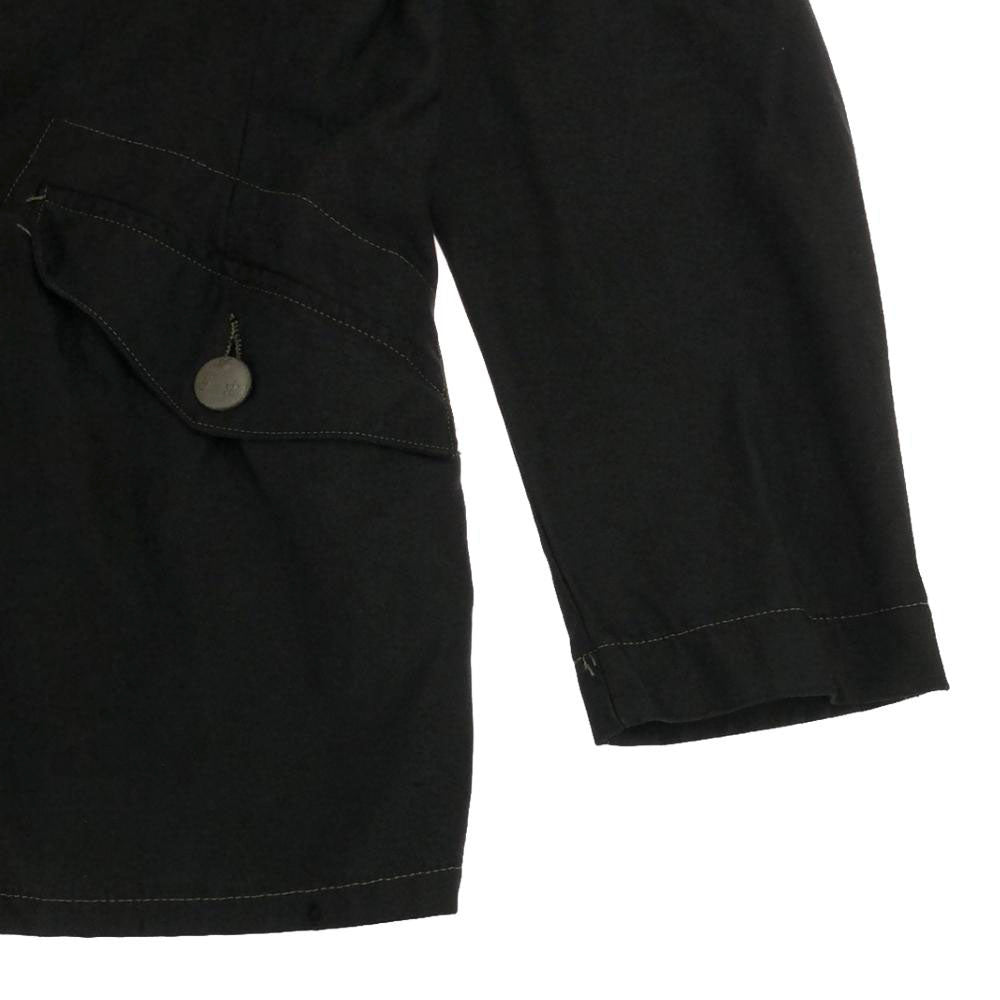 SWEDENISH ARMY スウェーデン軍 70s M59 後染め 刺繍 ステンカラー ジャケット ブラック ミリタリージャケット C46 メンズ