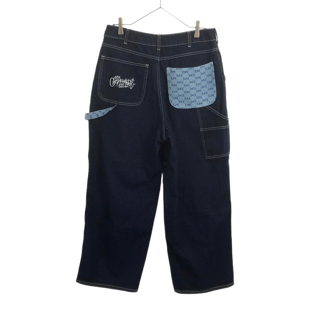 CENTIMETER センチメーター 刺繍 プリント ワイドデニムパンツ M メンズ