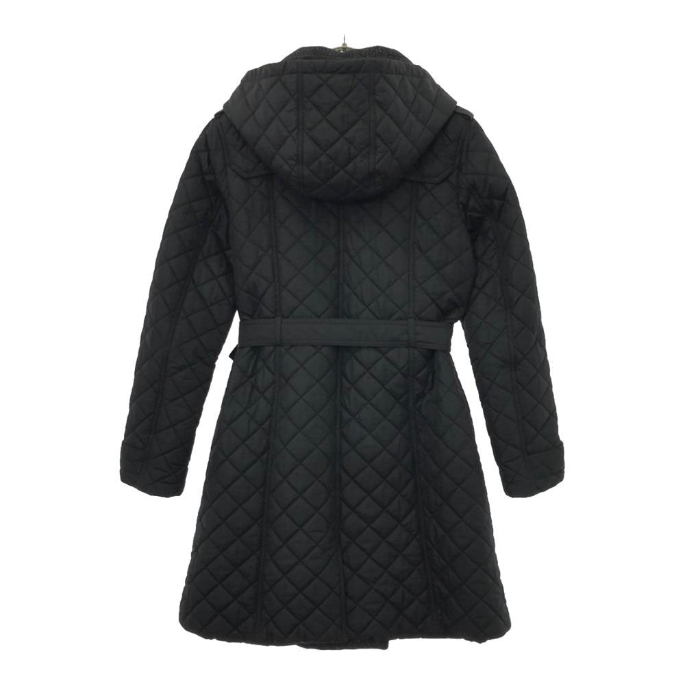 バーバリー ヘリンボーン キルティング トレンチコート 14Y ブラック BURBERRY キッズ