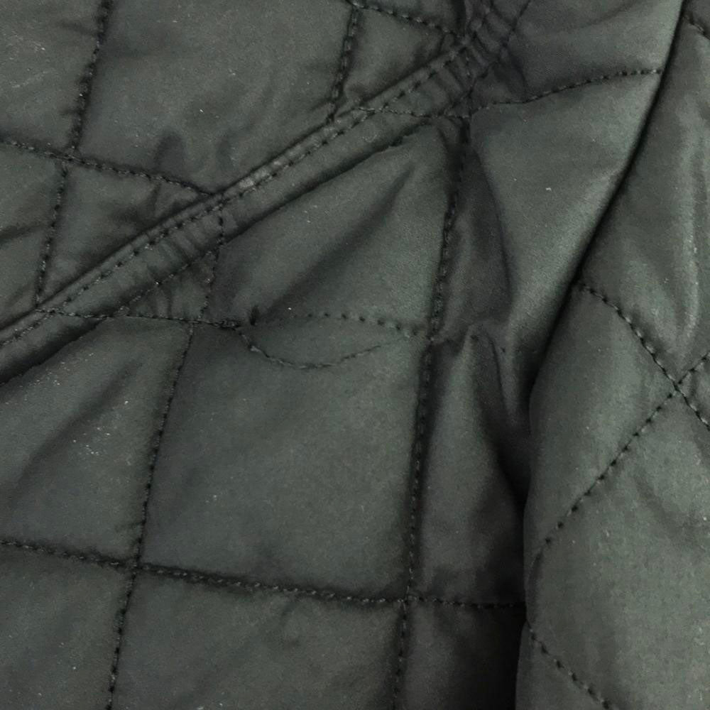 バーバリー ヘリンボーン キルティング トレンチコート 14Y ブラック BURBERRY キッズ