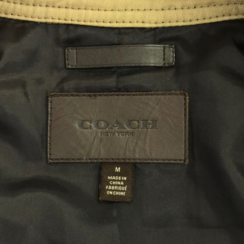 コーチ トレンチコート M キャメル系 COACH メンズ