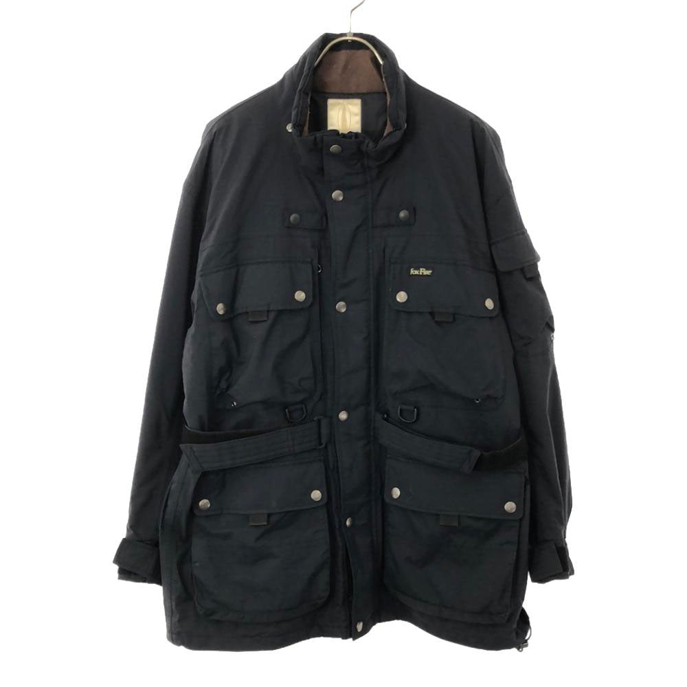 Foxfire フォックスファイヤー ゴアテックス ロゴワッペン ツアラー ジャケット M ネイビー 裏地付 バイカージャケット メンズ