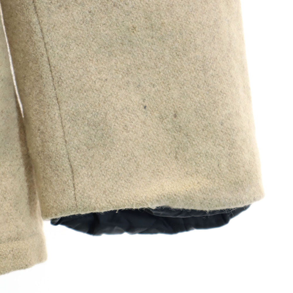 melton メルトン 70s USA製 ヴィンテージ ウール ピーコート L ベージュ 裏キルティング レディース