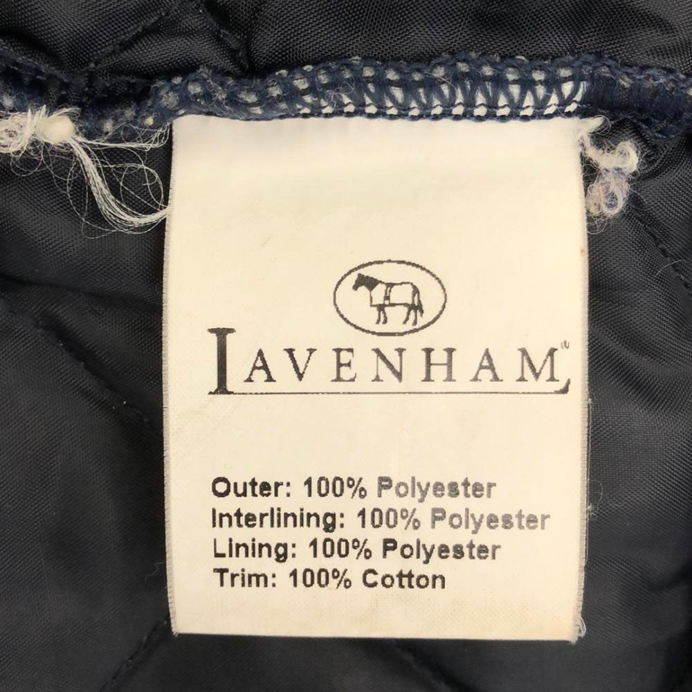 LAVENHAM ラベンハム コーデュロイ襟 キルティングジャケット 10 ネイビー系 レディース