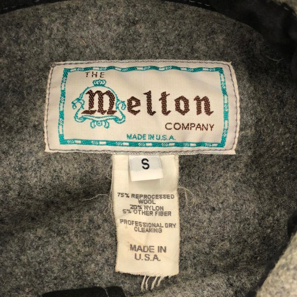 melton メルトン 70s 80s USA製 ヴィンテージ ウールジャケット S グレー メンズ